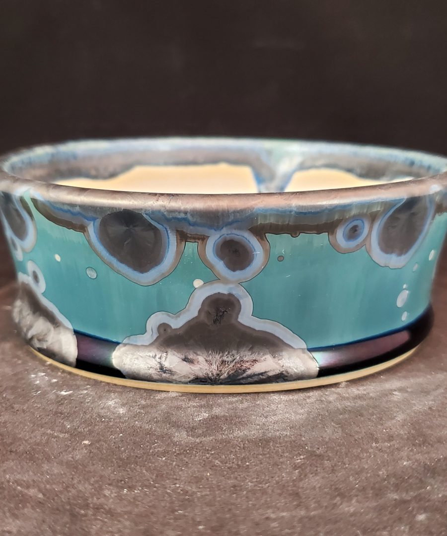 Agate-patterned Ceramic Bonsai Pot