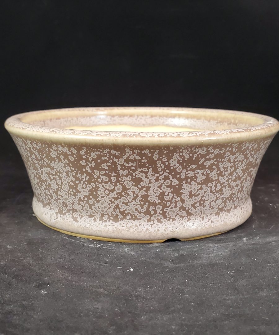 Speckled-glaze Ceramic Bonsai Pot