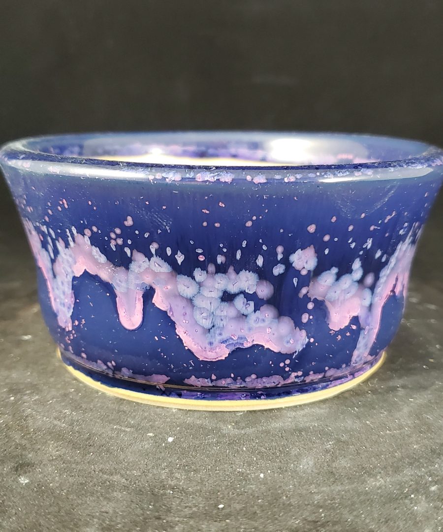 Galaxy-splatter Ceramic Bonsai Pot