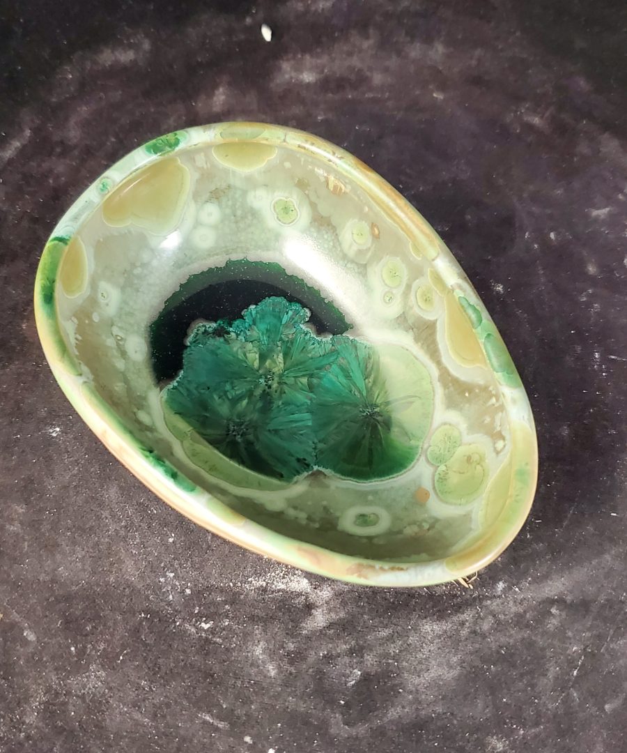 Marbled Crystalline Center Trinket Dish