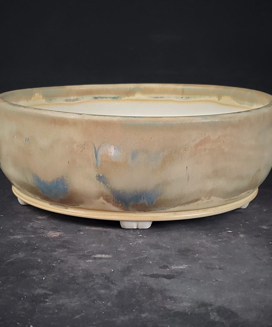 Marbled Artisanal Ceramic Bonsai Pot