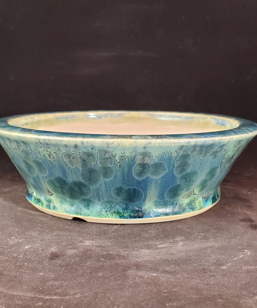 Bubble-textured Ceramic Bonsai Pot