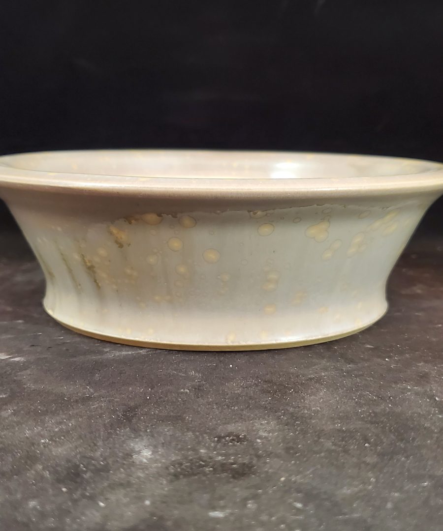 Spotted Glaze Flared-rim Ceramic Bonsai Pot
