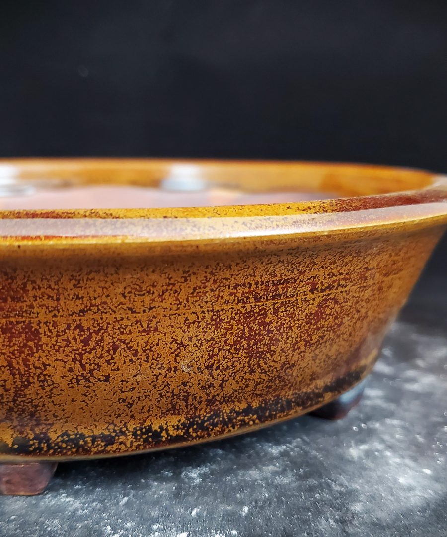 Speckled Glaze Handcrafted Ceramic Bonsai Pot