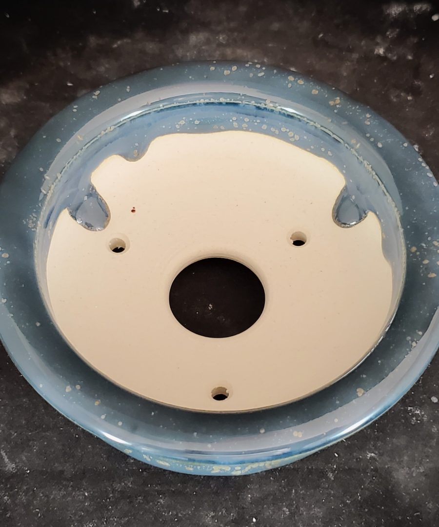 Speckled-gradient Glaze Footed Ceramic Bonsai Pot