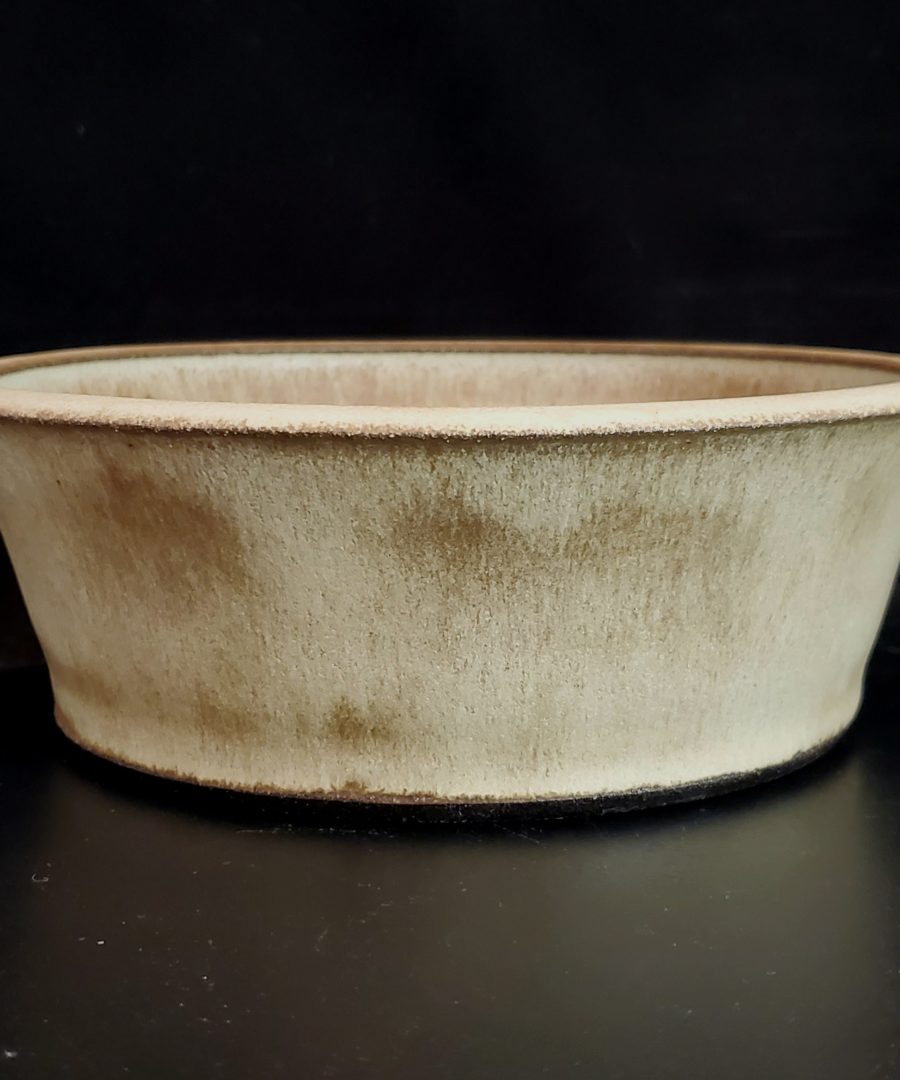 Textured Flared-rim Ceramic Bonsai Pot