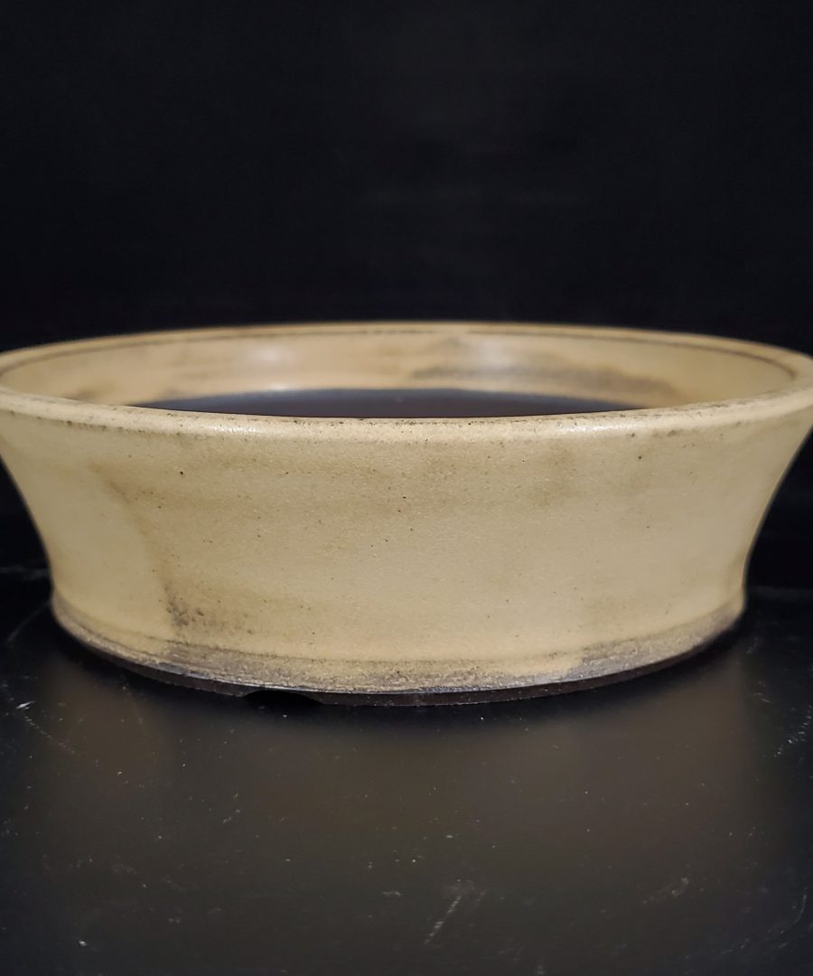 Speckled-flared Ceramic Bonsai Pot