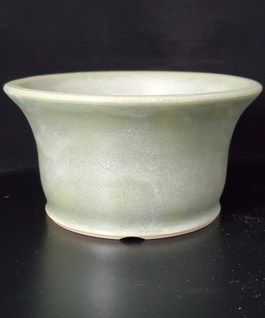 Flared-rim Minimalist Ceramic Bonsai Pot