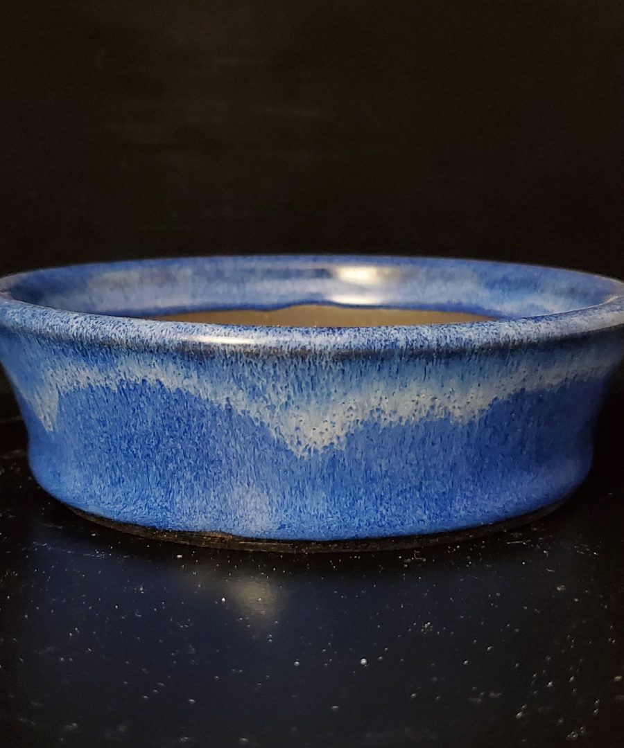 Starry-patterned Flared-rim Ceramic Bonsai Pot