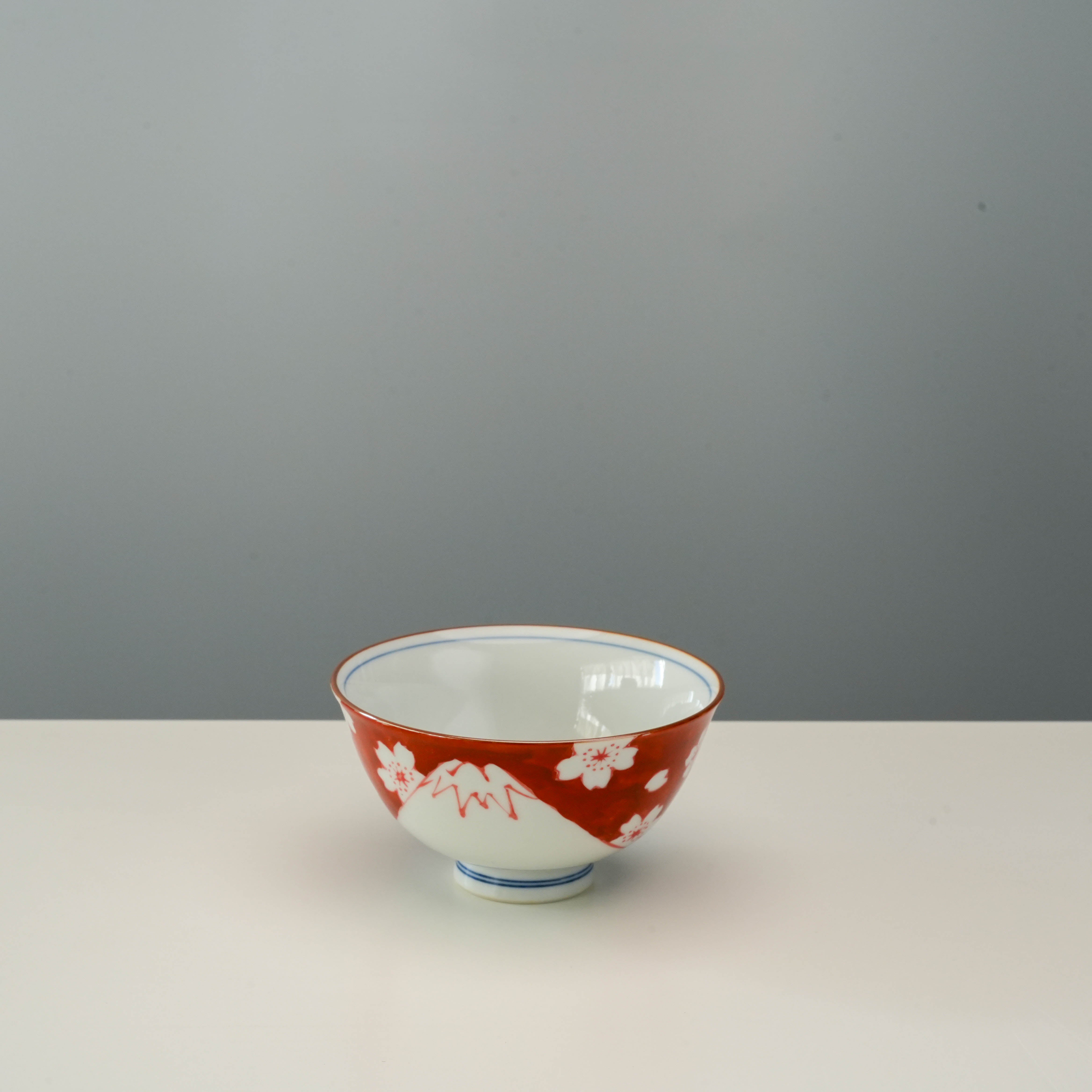 Mount Fuji cherry blossom bowl