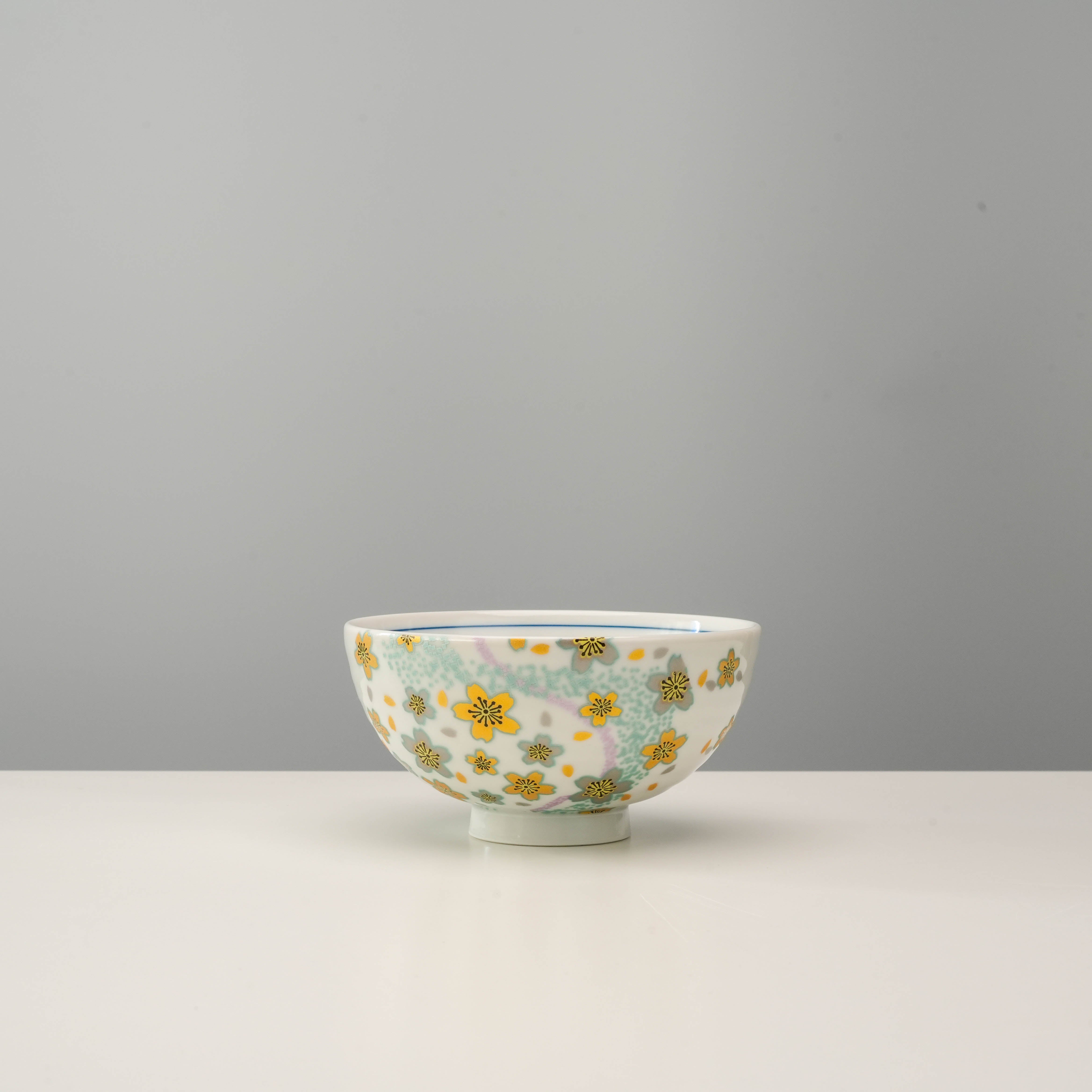 Floral Footed Bowl Set