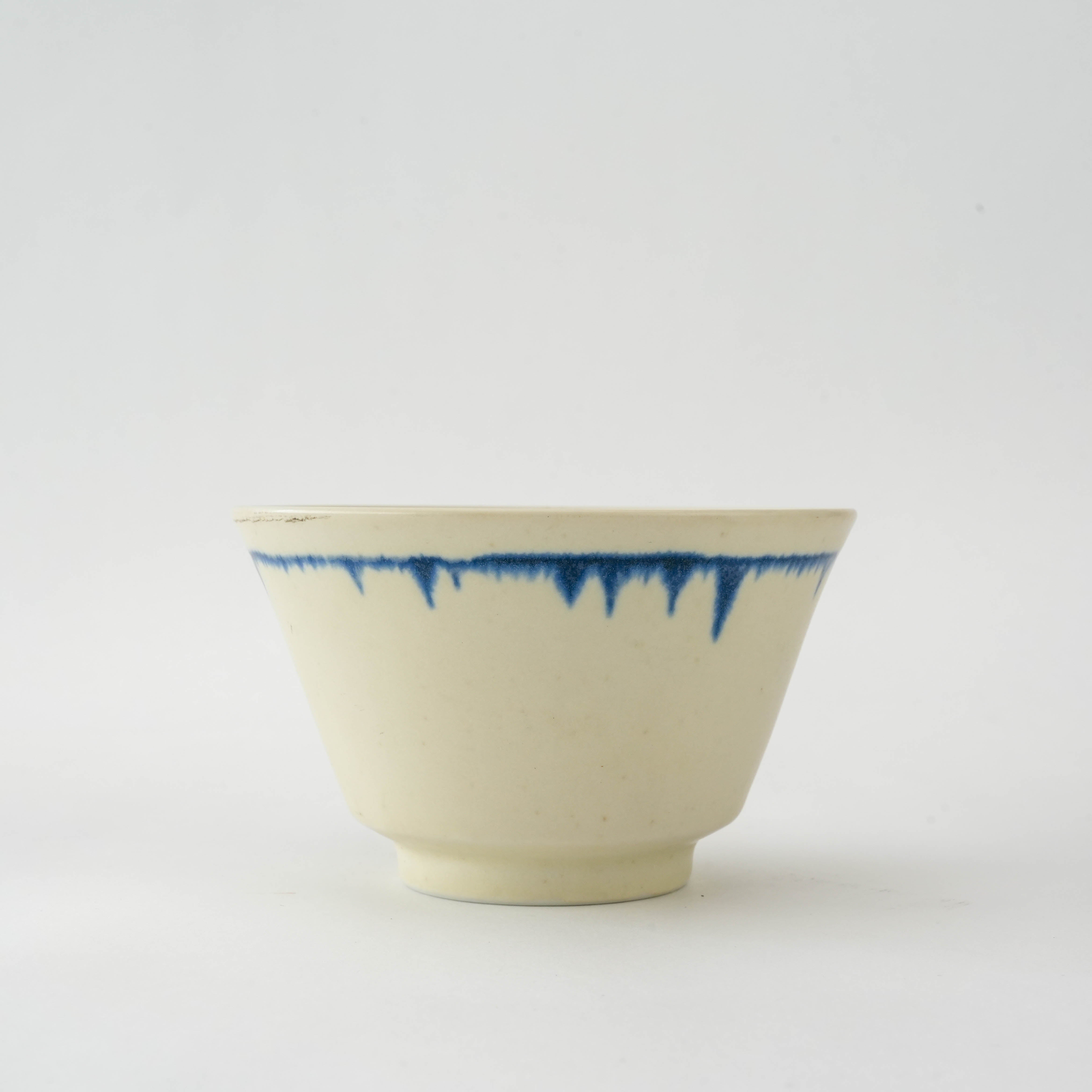 Blue-banded tapered teacup