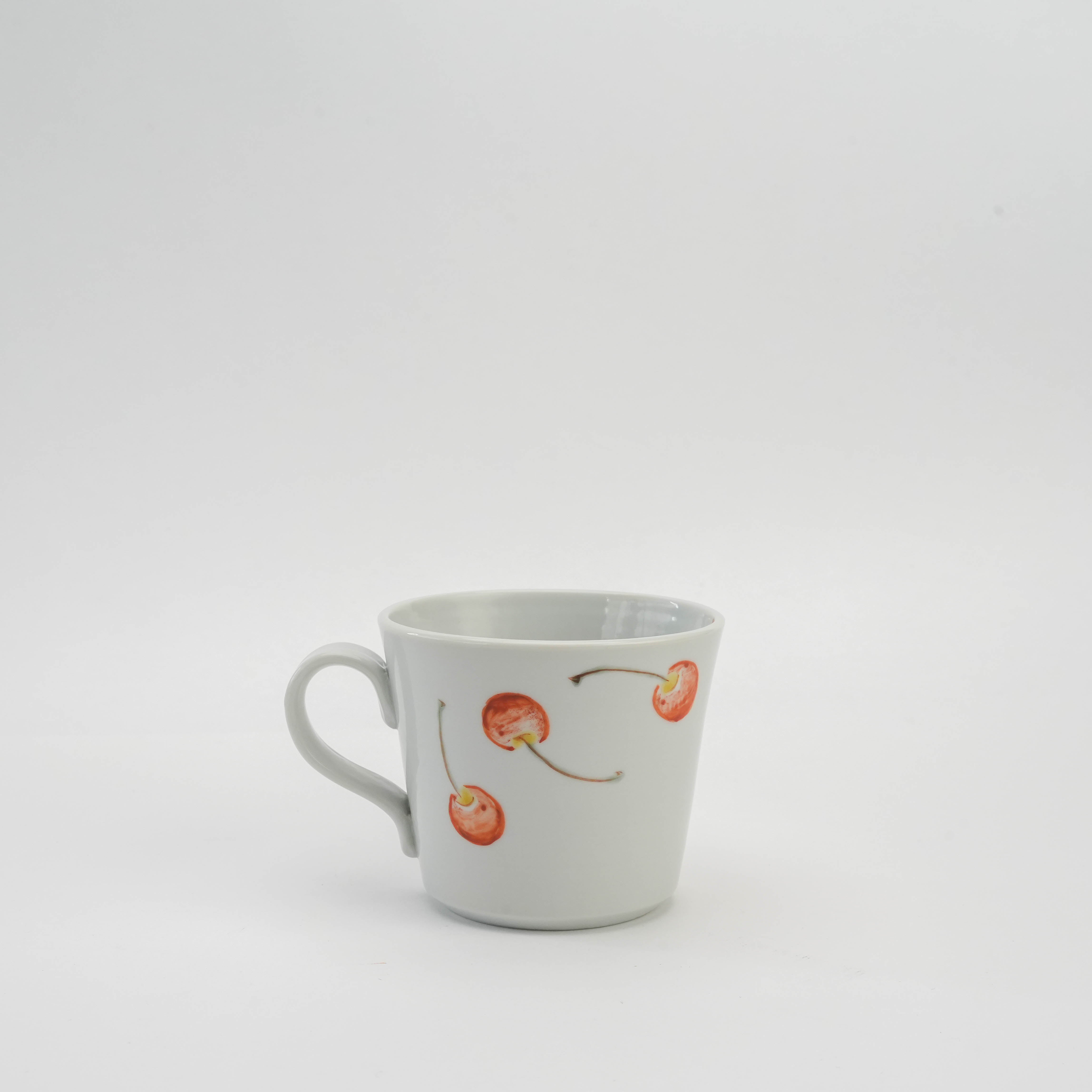 Cherry Motif Tapered Mug