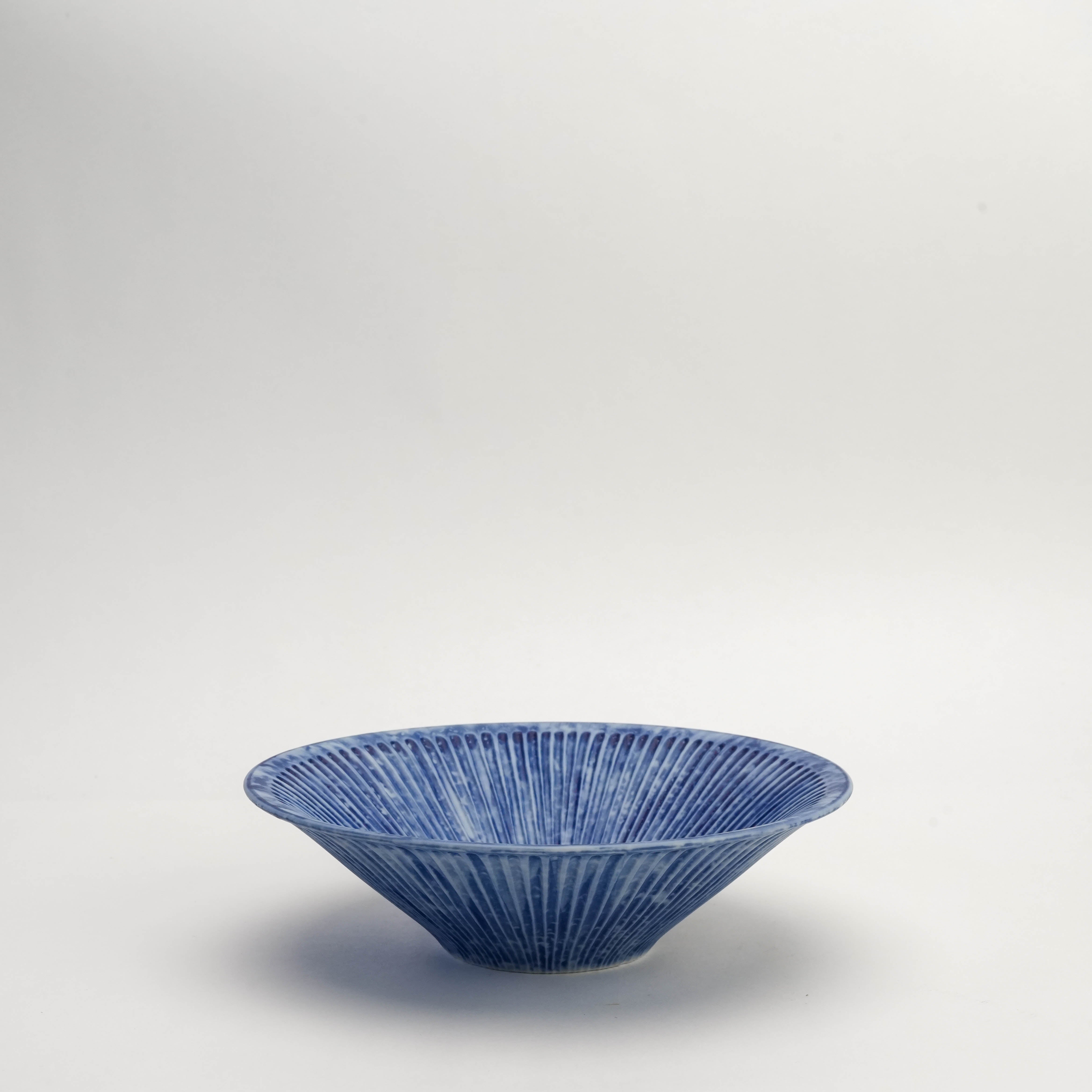 Sunburst shallow bowl